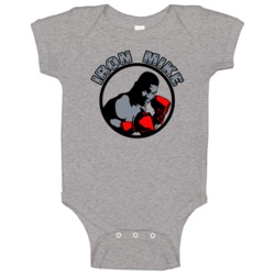 Mike Tyson Iron Mike Boxing Champion Fight Fan Raglan Baby One Piece Mike Tyson Iron Mike Boxing Champion Fight Fan Raglan Baby One Piece