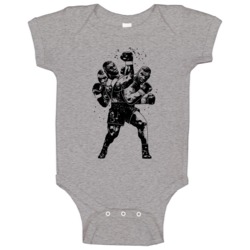 Mike Tyson 90 Second Fight Boxing Champion Fan Raglan Baby One Piece Mike Tyson 90 Second Fight Boxing Champion Fan Raglan Baby One Piece