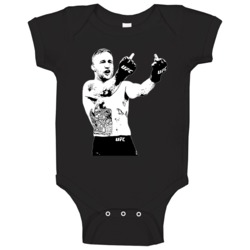 Justin Gaethje Flipping The Bird Mixed Martial Artist Fan T Baby One P Justin Gaethje Flipping The Bird Mixed Martial Artist Fan T Baby One P