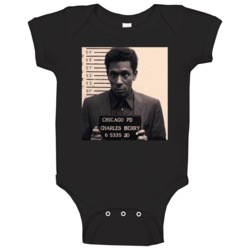 Chuck Berry Mug Shot Legendary Musician Fan T Baby One Piece Chuck Berry Mug Shot Legendary Musician Fan T Baby One Piece