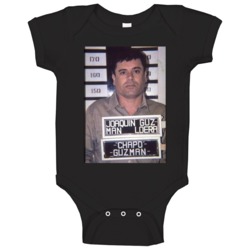 El Chapo Guzman Mugshot Mexican Drug Lord T Baby One Piece El Chapo Guzman Mugshot Mexican Drug Lord T Baby One Piece