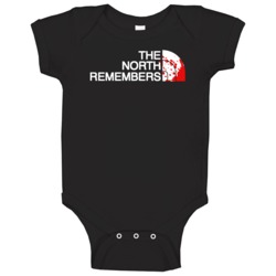 The North Remembers Game Of Thrones Got Jon Snow King Logo Parody Baby The North Remembers Game Of Thrones Got Jon Snow King Logo Parody Baby