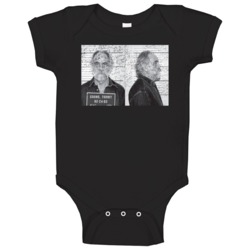 Tommy Chong Mugshot Baby One Piece Tommy Chong Mugshot Baby One Piece