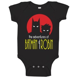 Adventures Of Batman And Robin Fan Baby One Piece Adventures Of Batman And Robin Fan Baby One Piece