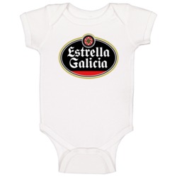 Estrella Galicia Spanish Beer Label Beer Lovers Baby One Piece Estrella Galicia Spanish Beer Label Beer Lovers Baby One Piece