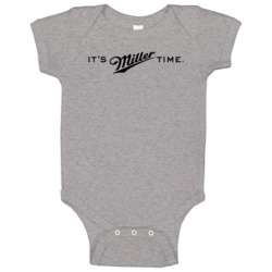 It's Miller Time Genuine Draft Mgd American Beer Logo Drinking Raglan It's Miller Time Genuine Draft Mgd American Beer Logo Drinking Raglan