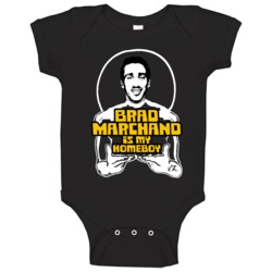 Brad Marchand Is My Homeboy Funny Boston Hockey Baby One Piece Brad Marchand Is My Homeboy Funny Boston Hockey Baby One Piece