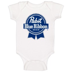 Pbr Pabst Blue Ribbon Beer Logo Baby One Piece Pbr Pabst Blue Ribbon Beer Logo Baby One Piece