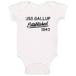 Uss Gallup 1943 T Baby One Piece Uss Gallup 1943 T Baby One Piece