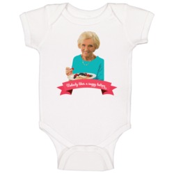 Mary Berry Bake Off Nobody Likes A Soggy Bottom Baby One Piece Mary Berry Bake Off Nobody Likes A Soggy Bottom Baby One Piece