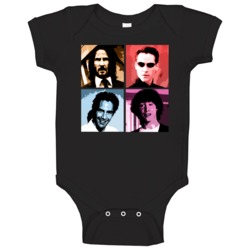 Keanu Reeves Pop Art Baby One Piece Keanu Reeves Pop Art Baby One Piece