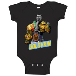Gennady Golovkin Tripple G Belts Baby One Piece Gennady Golovkin Tripple G Belts Baby One Piece
