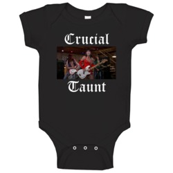 Crucial Taunt Fictional Band Waynes World Movie Fan Baby One Piece Crucial Taunt Fictional Band Waynes World Movie Fan Baby One Piece