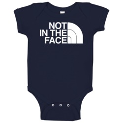 Not In The Face Dodgeball Team Uniform Funny Dark Baby One Piece Not In The Face Dodgeball Team Uniform Funny Dark Baby One Piece