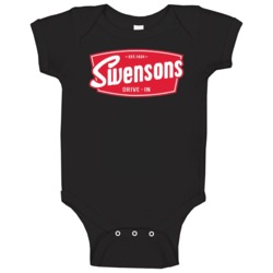 Swensons Drive In Burger Food Fan Baby One Piece Swensons Drive In Burger Food Fan Baby One Piece