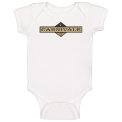 Carnivale Wooden Logo Tv Show Fan Baby One Piece Carnivale Wooden Logo Tv Show Fan Baby One Piece