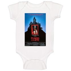 Flowers In The Attic Retro Movie Poster Fan Baby One Piece Flowers In The Attic Retro Movie Poster Fan Baby One Piece