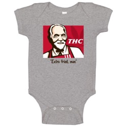 Tommy Chong Thc Kfc Chicken Weed Parody Marijuana Lovers Raglan Baby O Tommy Chong Thc Kfc Chicken Weed Parody Marijuana Lovers Raglan Baby O