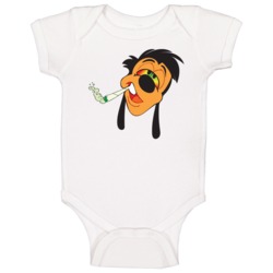 Goofy Smoking Weed Cannabis Pothead Baby One Piece Goofy Smoking Weed Cannabis Pothead Baby One Piece