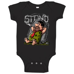 Fred Flintstone Stoned Stoner Weed Baby One Piece Fred Flintstone Stoned Stoner Weed Baby One Piece