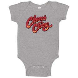 Cheech And Chong Favorite Retro Stoner Duo Fan Raglan Baby One Piece Cheech And Chong Favorite Retro Stoner Duo Fan Raglan Baby One Piece