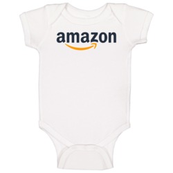 Amazon Online Marketplace Nasdaq Company Logo Employee Fan Baby One Pi Amazon Online Marketplace Nasdaq Company Logo Employee Fan Baby One Pi