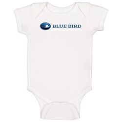 Blue Bird Corporation Nasdaq Company Logo Employee Fan Baby One Piece Blue Bird Corporation Nasdaq Company Logo Employee Fan Baby One Piece