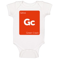 Green Crack Sativa Strain Weed Baby One Piece Green Crack Sativa Strain Weed Baby One Piece