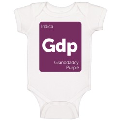 Granddaddy Purple Strain Weed Baby One Piece Granddaddy Purple Strain Weed Baby One Piece