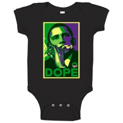 Dope Obama Hope Style Funny Weed Stoner Kush Marijuana Baby One Piece Dope Obama Hope Style Funny Weed Stoner Kush Marijuana Baby One Piece