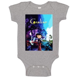 Coraline Movie Poster Gaiman Baby One Piece