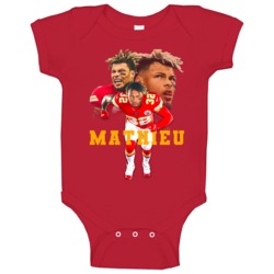 Tyrann Mathieu Kansas City Football Baby One Piece Tyrann Mathieu Kansas City Football Baby One Piece