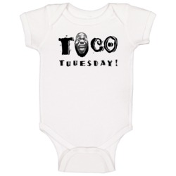 Lebron James Taco Tuesday Funny Basketball Fan Baby One Piece