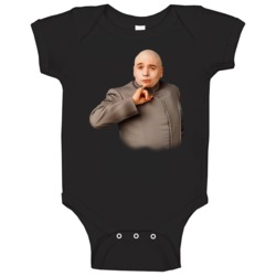 1998 Dr Evil Austin Powers Baby One Piece