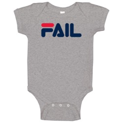Fail Cool Sports Logo Parody Baby One Piece Fail Cool Sports Logo Parody Baby One Piece