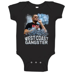 West Coast Gangster Nate Diaz Mma Fighter Baby One Piece West Coast Gangster Nate Diaz Mma Fighter Baby One Piece