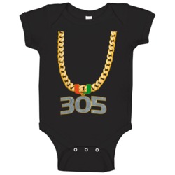 Miami Turnover Chain Baby One Piece Miami Turnover Chain Baby One Piece