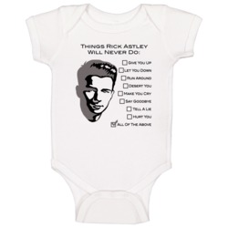 Rick Astley Never Gonna Give You Up Let You Down Music Fan Baby One Pi Rick Astley Never Gonna Give You Up Let You Down Music Fan Baby One Pi