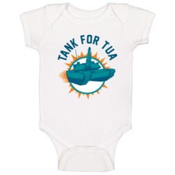 Tank For Tua Tagovailoa Miami Football Fan Parody Baby One Piece Tank For Tua Tagovailoa Miami Football Fan Parody Baby One Piece
