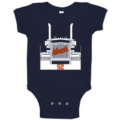 Khalil Mack 52 Mack Truck Chicago Football Fan Baby One Piece Khalil Mack 52 Mack Truck Chicago Football Fan Baby One Piece