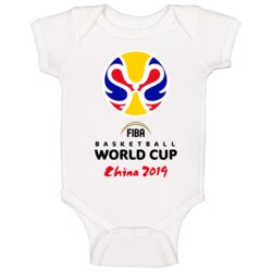 Fiba Basketball World Cup China 2019 Tournament Champ Logo Baby One Pi