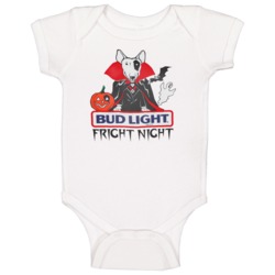 Bud Light Fright Night Halloween Spuds Mackenzie Baby One Piece Bud Light Fright Night Halloween Spuds Mackenzie Baby One Piece