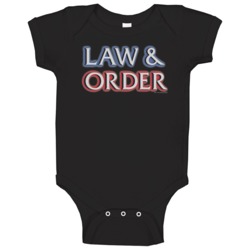 Law And Order 90s Tv Show Drama Baby One Piece