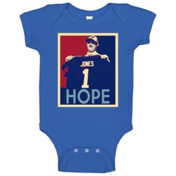 Daniel Jones Qb New York G Hope Poster Football Fan Baby One Piece Daniel Jones Qb New York G Hope Poster Football Fan Baby One Piece