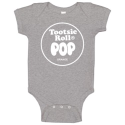 Tootsie Roll Pop Orange Baby One Piece Tootsie Roll Pop Orange Baby One Piece