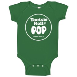 Tootsie Roll Pop Green Apple Baby One Piece Tootsie Roll Pop Green Apple Baby One Piece
