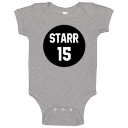 Bart Starr Football Sports Team Fan Baby One Piece Bart Starr Football Sports Team Fan Baby One Piece
