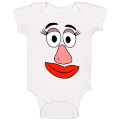 Mrs Potato Head Face Couples Halloween Costume Baby One Piece Mrs Potato Head Face Couples Halloween Costume Baby One Piece