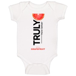 Truly Hard Seltzer Grapefruit Halloween Costume Alcohol Drink Baby One Truly Hard Seltzer Grapefruit Halloween Costume Alcohol Drink Baby One