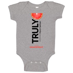 Truly Hard Seltzer Grapefruit Halloween Costume Alcohol Baby One Piece Truly Hard Seltzer Grapefruit Halloween Costume Alcohol Baby One Piece
